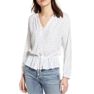 Rails Marti Blouse Top in White Wisteria